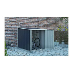 Abri pour 2 velos en metal - 2,81 m2 - Gris anthracite