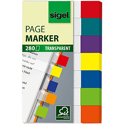 sigel Marque-page repositionnable Transparent mini, 50x12 mm ()