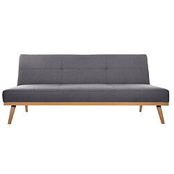 Pegane Canapé-banquette coloris gris foncé - L.182 x l.80 x H.80 cm