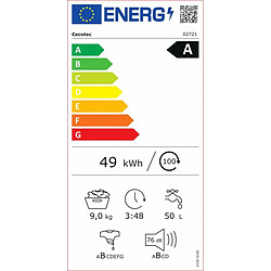 Avis Machine à laver Cecotec Bolero DressCode 10300 Inverter 1400 rpm 10 kg