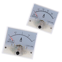 Ampèremètre analogique Compteur 2x Ampèremètre Analogique à Compteur Outils Testeurs