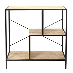 The Home Deco Factory Etagère Edison - H. 79,50 cm - Noir et imitation Bois The Home Deco Factory - Etagère Edison - H. 79,50 cm - Noir et imitation Bois - Design