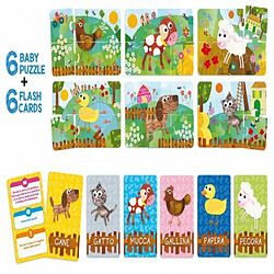 Lisciani Flashcards & Puzzle farm