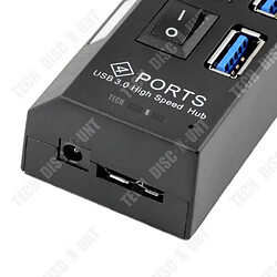 Acheter Tech Discount TD® Hub USB alimenté Câble 4 ports concentrateur adaptateur commutateur l'alimentation chargement économie pratique connexion énergi