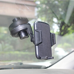 Wewoo Support Holder noir pour iPhone, Galaxy, , Xiaomi, LG, HTC et autres smartphone Ventouse 360 degrés rotatif de voiture,