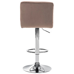 Acheter Non Tabouret de bar Peru velours chrome