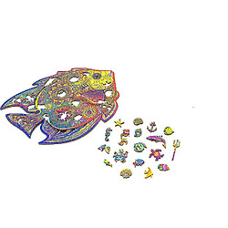 Universal Cadeau enfant poisson puzzle en bois photo 90pcsï ¼ porte