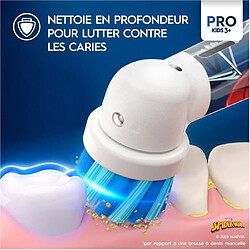 Brosse à dents électrique - KIDS-SPIDERMAN - BRAUN pas cher