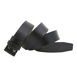 Avis Ceinture En Cuir Sangle De Ceinture à Pression 1,5 '' (38 Mm) Large Ceinture Sans Boucle Noir