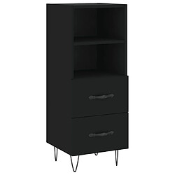 vidaXL Buffet Noir 34,5x34x90 cm Bois d'ingénierie