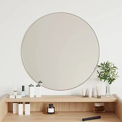 Maison Chic Miroir mural | Miroir Décoration pour Maison Salle de Bain Argenté 60 cm Rond -GKD18463