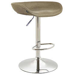 Non Tabouret de bar Anaheim tissu chromé