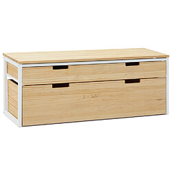 Ds Meubles Meuble TV Icub3 40x120x45 cm BL-NA Meuble TV Icub3 avec tiroir et conteneur 40x120x45 cm Blanc-naturel