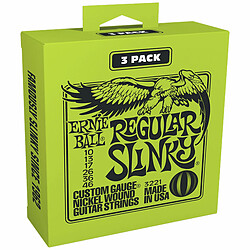 P03221 Regular Slinky Pack 3 Ernie Ball