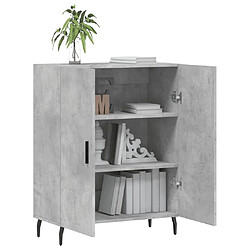 Acheter Maison Chic Buffet,Meuble de Rangement,commode pour salon,Cuisine gris béton 69,5x34x90 cm bois d'ingénierie -MN44911