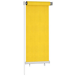 Maison Chic Store roulant d'extérieur | Volet roulant | Rideau roulant 60x140 cm Jaune PEHD -GKD73686