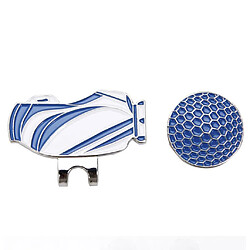 Acheter pince pour chapeau de golf avec marqueur magnétique amovible pour balle de golf bleu