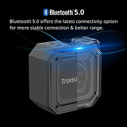 Haut-parleur Bluetooth 5.0 Tronsmart Element Groove (Force Mini) Noir pas cher