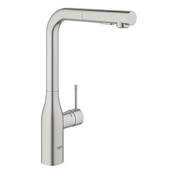 Grohe - Mitigeur évier Essence à bec haut avec douchette extractible 2 jets Supersteel - 30270DC0 