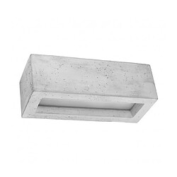 Luminaire Center Applique murale Vega Up Verre,béton Gris 1 ampoule 10cm