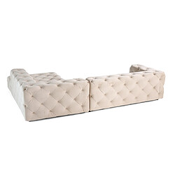 Avis Lisa Design Gallata - canapé Chesterfield d'angle droit - 5 places - en velours