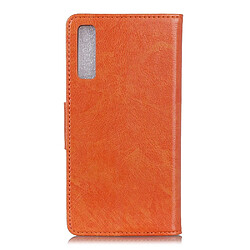 Acheter Etui en PU rupture de nappa Orange pour votre Samsung Galaxy A7 (2018)