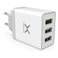 KRUX charger with 3 USB sockets, QC 3.0 30 W