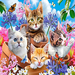 Puzzle 500 pcs Kittens with Flowers