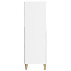 Acheter Maison Chic Commode Buffet - Meuble de rangement haut Blanc 60x36x110 cm Bois d'ingénierie -GKD15558