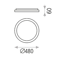 Acb Plafonnier Grace 1x40W LED Blanc 4000K