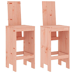 Avis Maison Chic Table de bar et chaises d'extérieur 3 pcs,Ensemble de bar de jardin pour relax bois massif de Douglas -GKD567507