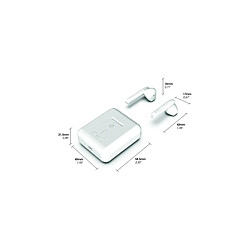 Avis RYGHT VEHO - Ecouteurs Sans fil Bluetooth avec boitier Semi-Intra True Wireless Earbuds pour "SONY Xperia PRO-I" (BLANC)