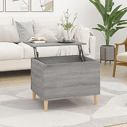 vidaXL Table basse Sonoma gris 60x44,5x45 cm Bois d'ingénierie 