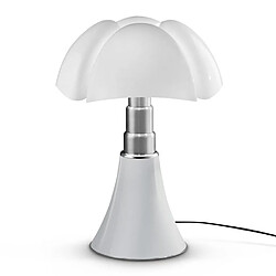 PIPISTRELLO-Lampe Dimmer LED pied télescopique H66-86cm Blanc Martinelli Luce - designé par Gae Aulenti