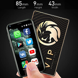 Avis Smartphone Ultra Mince 2.5 Pouces Quad Core Bluetooth Wifi Dual SIM 1GB+8GB 3G + SD 16Go Noir YONIS