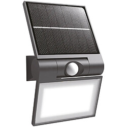 Applique solaire avec détecteur de mouvement IP44 (2000Lm 6500K A++) Noire - Voltman