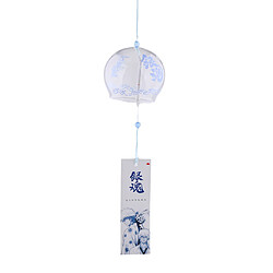 windchime en verre de style japonais suspendus bénédiction cloches carillons éoliens maison 8