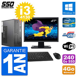 PC Fujitsu E520 DT Ecran 27" Intel i3-4130 RAM 4Go SSD 240Go Windows 10 Wifi - Occasion