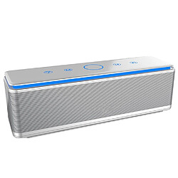 Yonis Enceinte Bluetooth Tactile Subwoofer Autonomie 20h Mic Intégré Enceinte Bluetooth Tactile Portable Avec Subwoofer Et Micro Intégré Argent YONIS