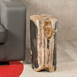 Wanda Collection Tabouret bois fossilisé 55cm