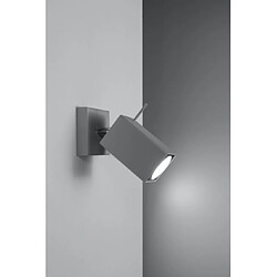 Avis Luminaire Center Applique murale MERIDA acier gris 1 ampoule