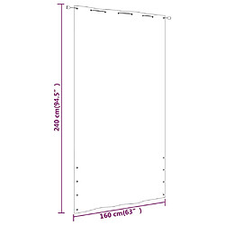 Acheter vidaXL Écran de balcon Terre cuite 160x240 cm Tissu Oxford