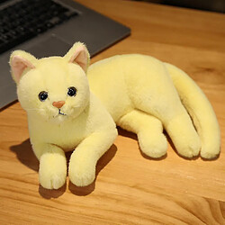 Acheter Universal Homemiyn Cat Doll mignon en peluche de fille en peluche fille ragdoll drague cadeau d'anniversaire (30x15x20cm) (jaune)