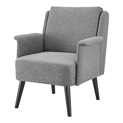 Helloshop26 Fauteuil de salon 83 x 73 x 75 cm gris noir 03_0007123 