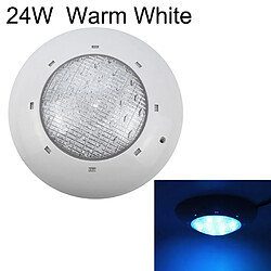 Wewoo Lampe sous-marine de piscine en plastique ABS 24W lumière blanc chaud 