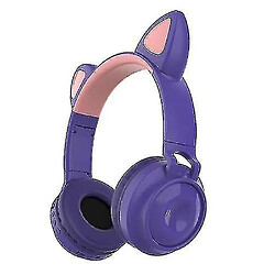 Universal ZW-028 casque bluetooth sans fil pour chat lumineux