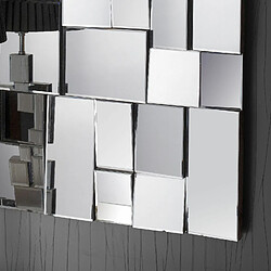 Acheter Vivenla Miroir mural argenté design effet 3D L.80 x P. 3 x H. 120 cm collection Contend