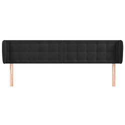 Avis Maison Chic Tête de lit scandinave avec oreilles,meuble de chambre Noir 163x23x78/88 cm Velours -MN96096