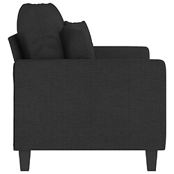 Avis vidaXL Canapé à 2 places Noir 120 cm Tissu