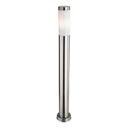 Luminaire Center Borne 85 cm Plaza, acier inoxydable